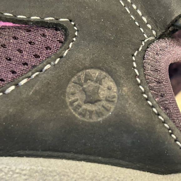 ECCO Purple and Black Yak Leather Sport Hiking Sandle, Size 39 - Picture 4 of 7